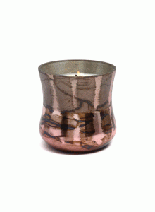 CFH0902EU Cypress and Fir Metallic Frosted Glass Candle 255g Copper